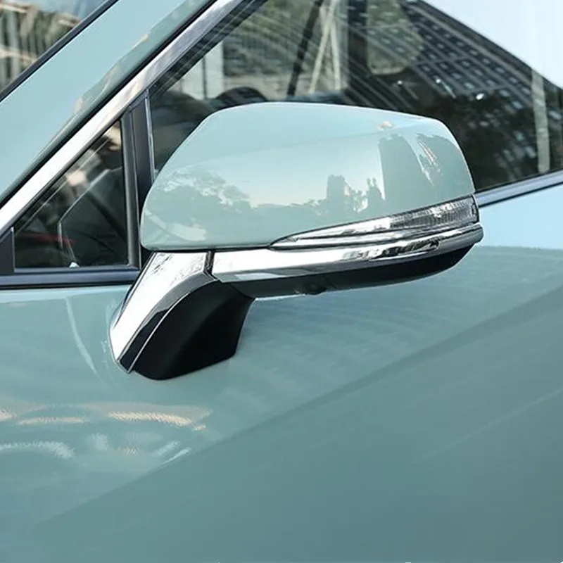 

Отделка зеркала заднего вида автомобиля Abs Хромированная наклейка на боковое зеркало аксессуары для RAV4 2020