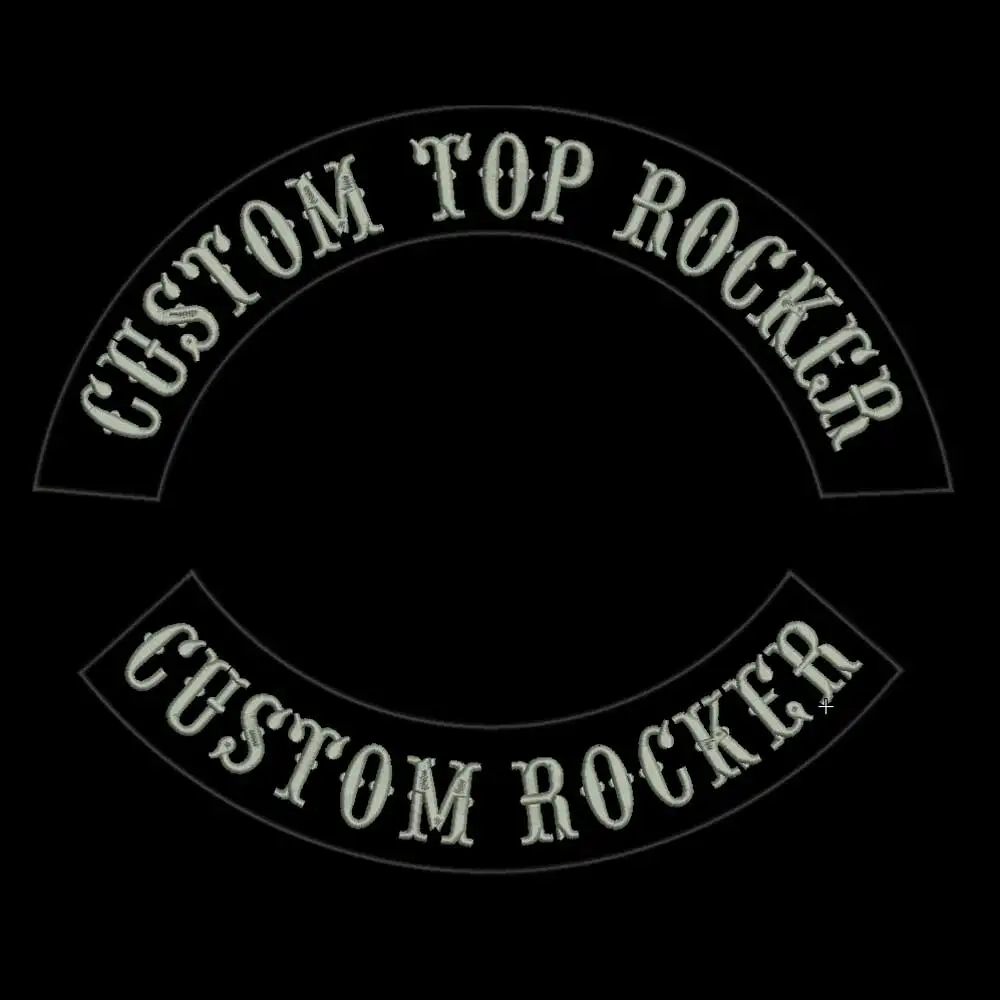 Vestiti di toppe punk biker ricamati PATCH di supporto bilanciere personalizzato