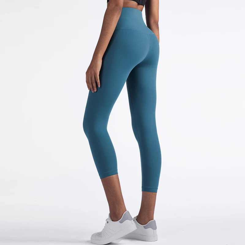 Vnazvnasi New Color Seamless Yoga Leggings Cropped Pants Super Stretchy Running Wear Gym Legging Workout Sportswear Finess Pants