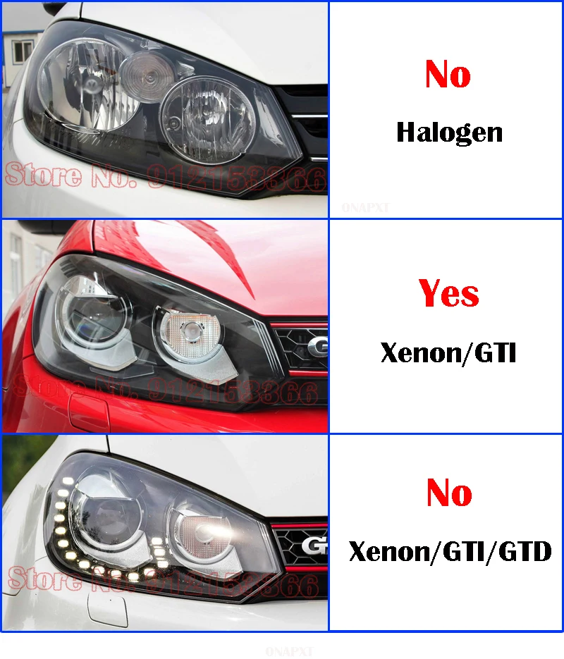 

Car Light Caps Lampshade Front Headlight Cover Glass Lens Shell Cover For Volkswagen VW Golf 6 MK6 Xenon GTI 2010-2013