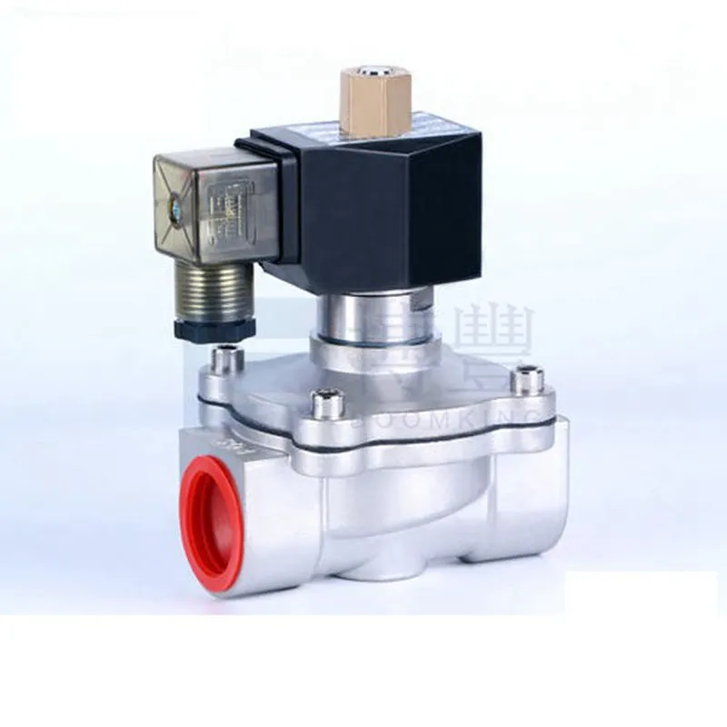 304 stainless steel DN08/DN10/DN15/DN20/DN25 Normally open solenoid Diaphragm control valve Electric Air water  valve