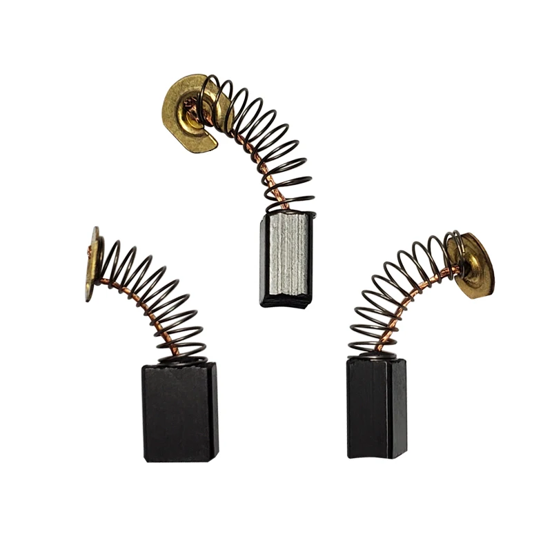 10 pezzi di ricambio per spazzole di carbone Mini trapano smerigliatrice elettrica di ricambio per motori elettrici utensile rotante 6x9 x12mm