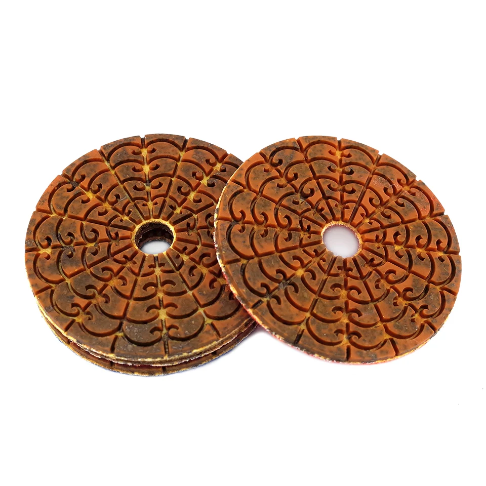 Imagem -04 - Super Diamond Polishing Pads Cobre Metal Bond Almofada Molhada para Pedra de Mármore de Granito Disco de Moagem in Pcs