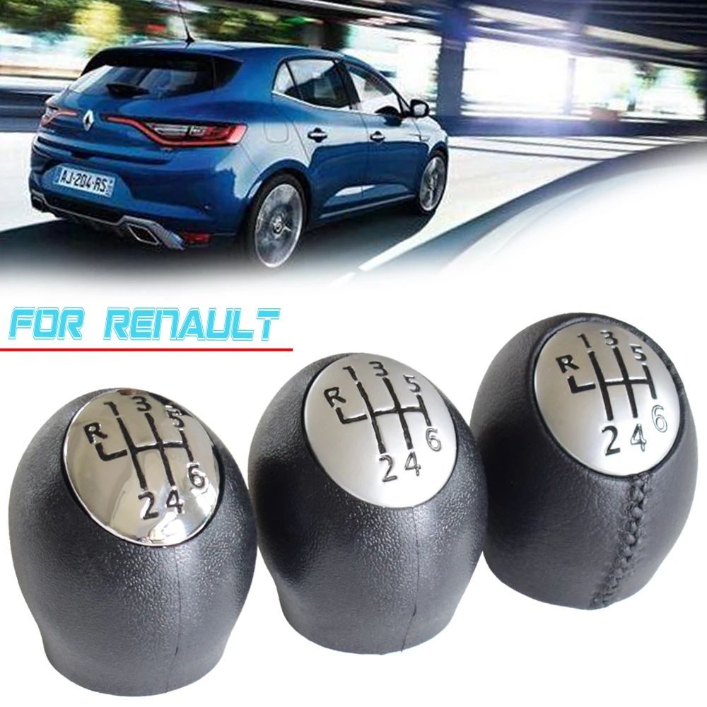 For Opel Vauxhall VIVARO For Nissan INTERSTAR For Renault SCENIC LAGUNA TRAFIC ESPACE 6 Speed Chrome Gear Shift Knob Head Ball