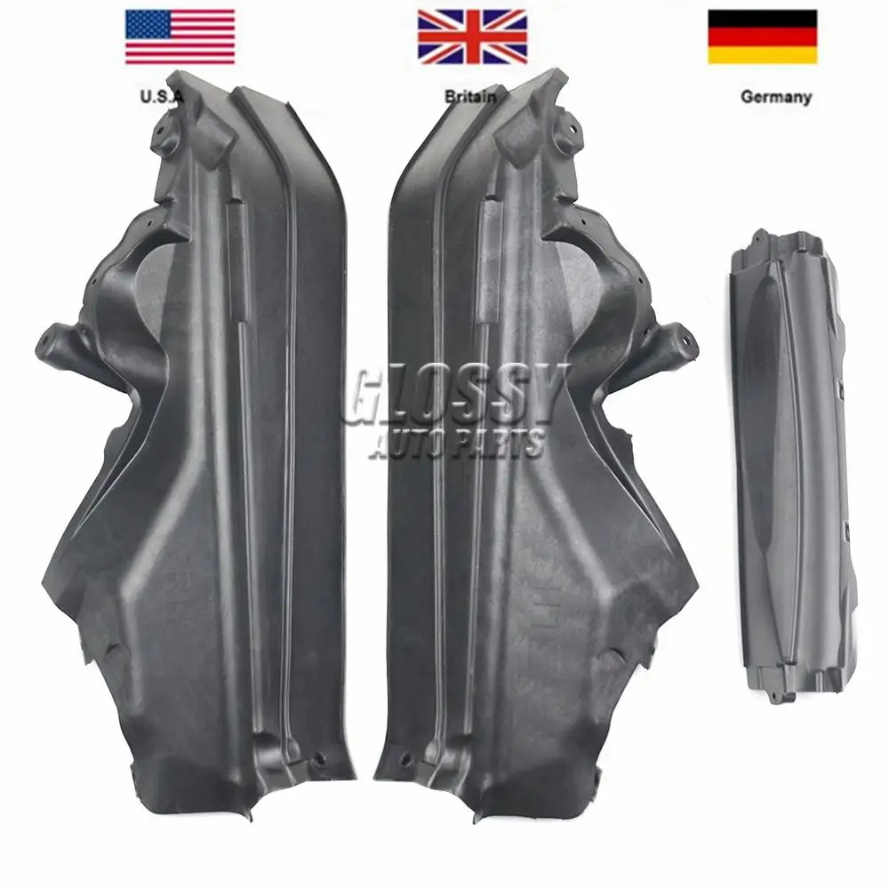 AP03 3pcs Car Engine Upper Compartment Partition Panel Set For BMW X5 X6 E70 E71 E72 51717169419 51717169420 51717169421