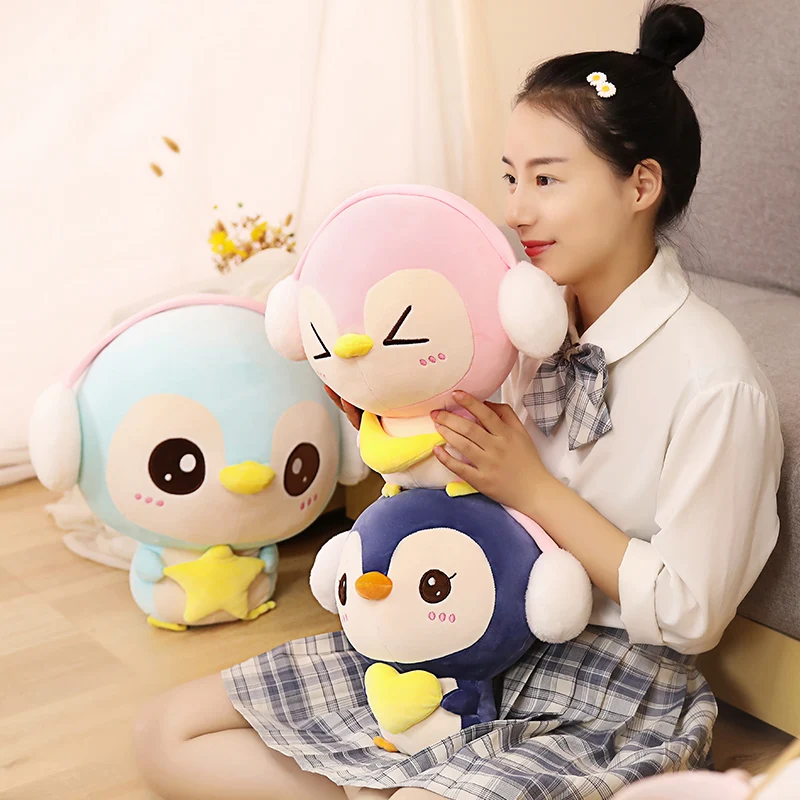 Hot Huggable Nice Super Soft Penguin Plush Toy Cute Cartoon Animal  Stuffed Doll Girls Lovers Valentine's Gifts Sofa Pillows