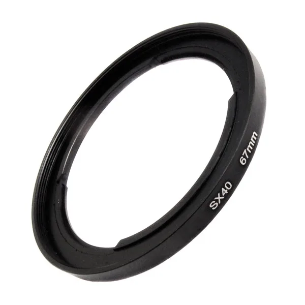 Metal Step Up Adapter Ring Step Up Lens Filter Ring Adapter For SX40 SX50 SX60 SX70HS lens to 67mm