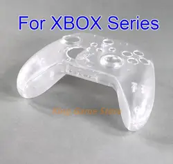 1set For Xbox Series X S Controller Transparent Clear Front & Back Housing Shell Cover Case Faceplate Replacement Repair Parts