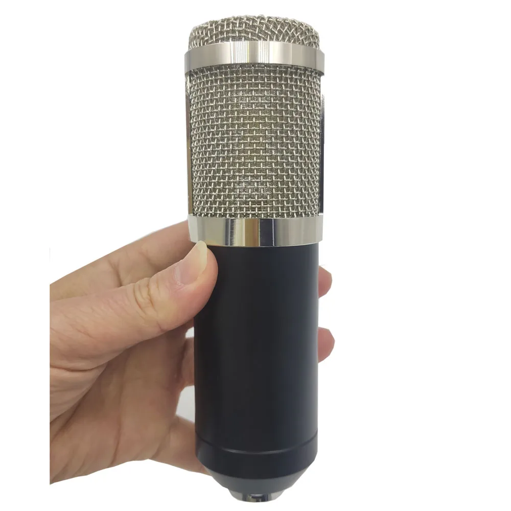 أسود فضي 16 سنتيمتر هيئة التصنيع العسكري المعادن الهاتف هيئة مكثف ميكروفون حافظة القلب ميكروفون Accessories بها بنفسك اكسسوارات