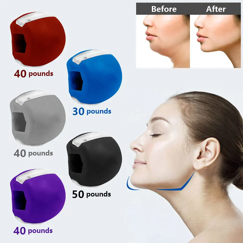 Jaw Exerciser Massageando Bola para Homens, Fitness Face Massager, Boca Facial, Jawline, Músculo, Presente, Exclusivo Link de Desconto