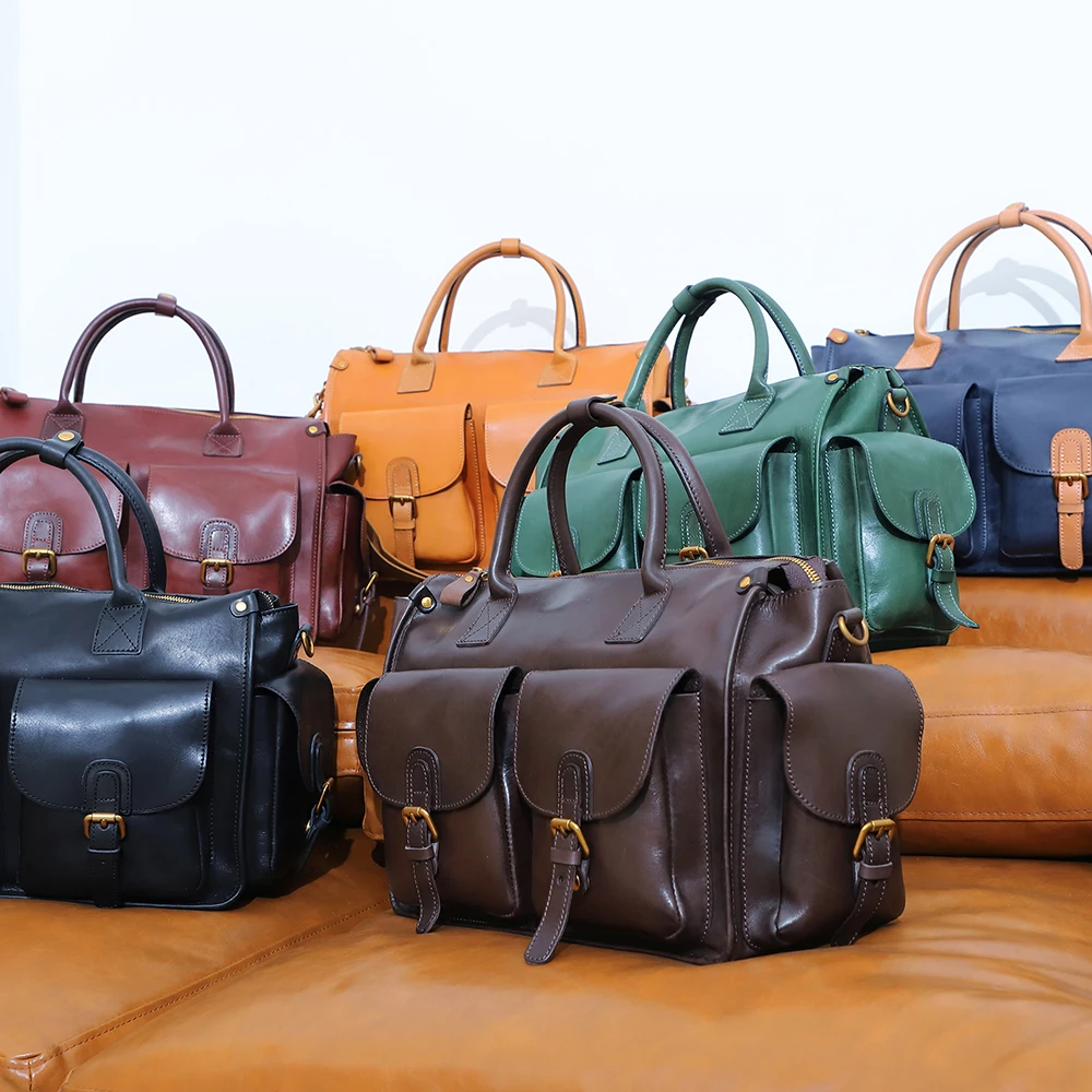 Jogujos mulheres viagem duffel homem do vintage grande-capacidade bolsa de moda ginásio portátil bolsa de couro genuíno sacos crossbody saco saco