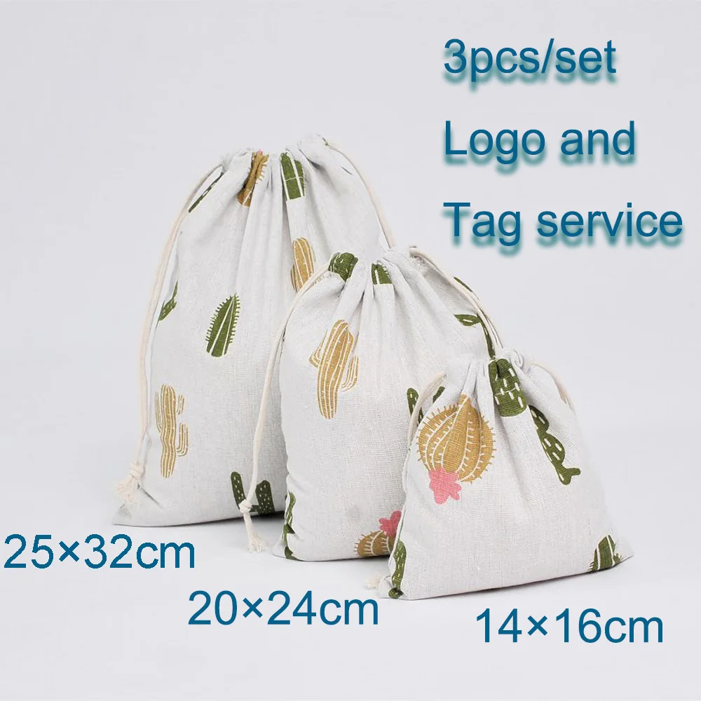 

3Pcs/Lot Cotton Jute Coffee beans Storage bag Make Up Cosmetic bag Jewlery Organizer Candy Pouch Perfume Gift Bag Dry Flower bag