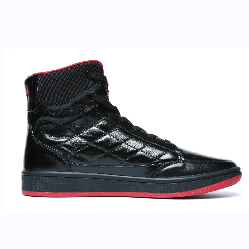 Soulsfeng soft cowhide upper high-top sneakers rubber outsole non-slip basketball shoes