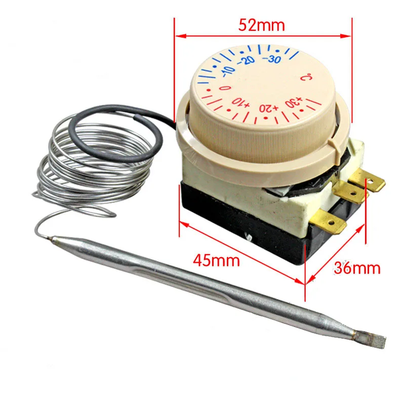   -30 to 30 Celsius Degree Refrigerator thermostat Temperature switch refrigerator freezer refrigerator freezer thermostat