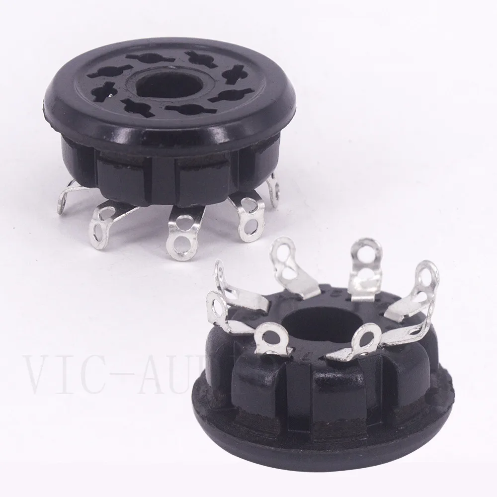 8 핀 베이클라이트 튜브 소켓 S8WPI 전자 튜브 소켓 KT66 KT88 6550 EL34 6SN7 6SL7 진공관 앰프 오디오 HIFI, 10PCS