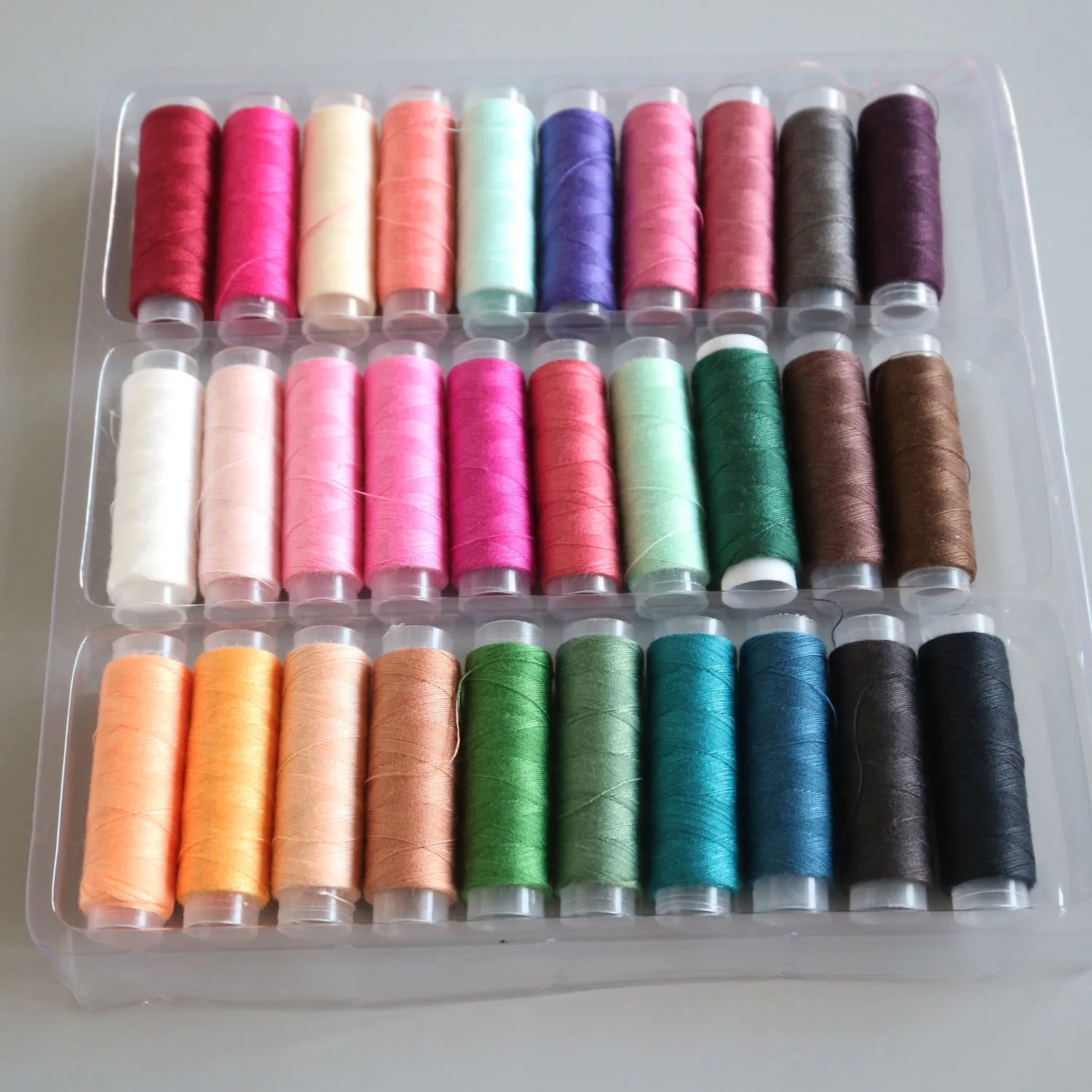 

30colors/bag sewing thread kits Polyester Durable sewing Knitting Thread Reel for Hand Stitching Machine Sewing Thread