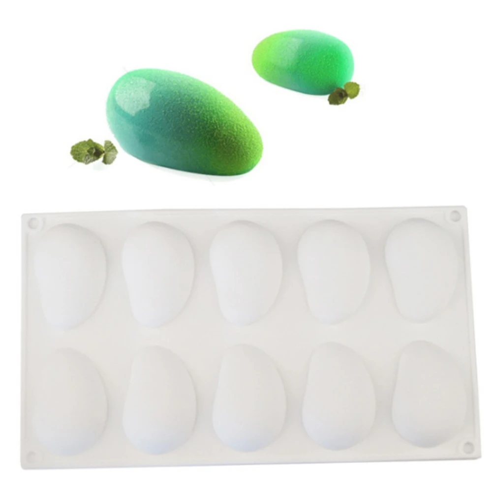 10 wgłębień Silikonowa forma do ciasta 3D w kształcie owocu do musu Forma do deserów Mango Nadzienie Czekoladowe Formy do ciastek DIY Pieczenie