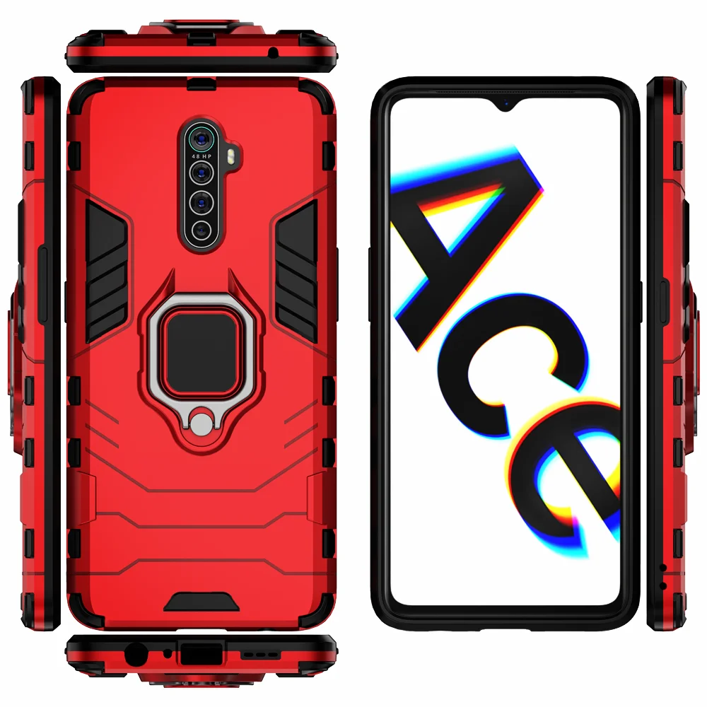 

Finger Ring Case For Oppo Realme X2 Pro Magnetic Shockproof Cover for Realme X2 Pro RMX1931 Cover For Oppo Realme X2 Pro X2PRO