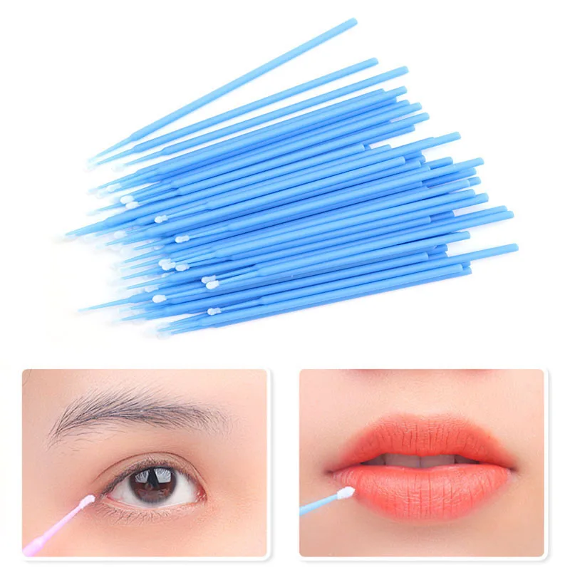 100 pcs Disposable Micro Brush Mascara Wands MicroBrush Applicator Wand Lashes Brushes EyeLashes Extension women Makeup Tools