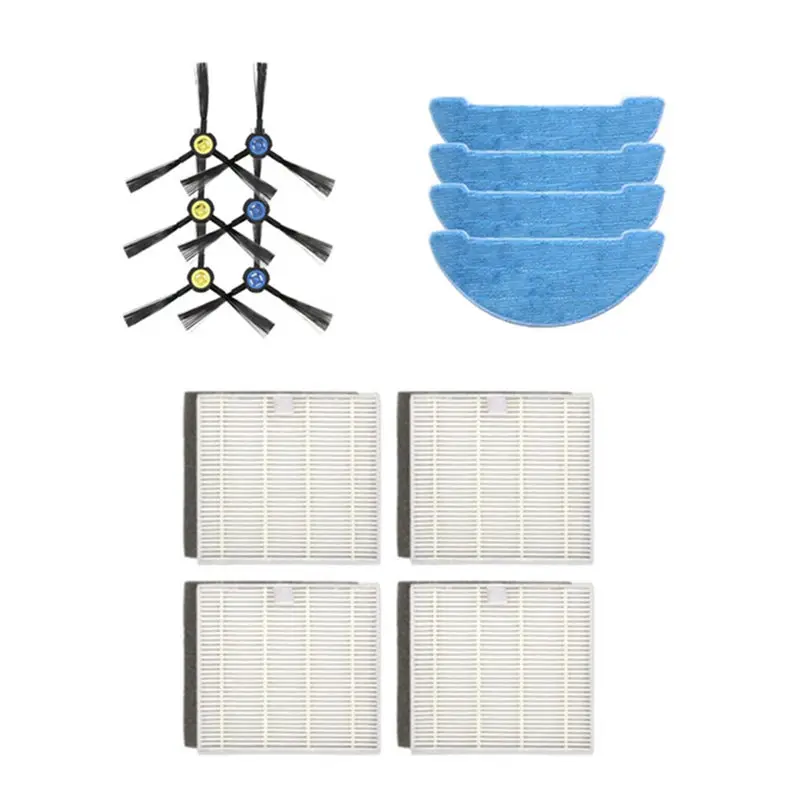 Aspirador de pó escova lateral hepa filtro pano mop para ecovacs deebot df45 aspirador de pó robótico peças acessórios substituição