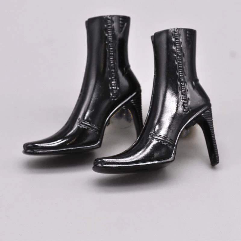 Medicom RAH Scale 1/6 Modern Trend Female Punk Band 6 Colors Boots High Heels Shoes With Stockings Model For 12inch Body Doll