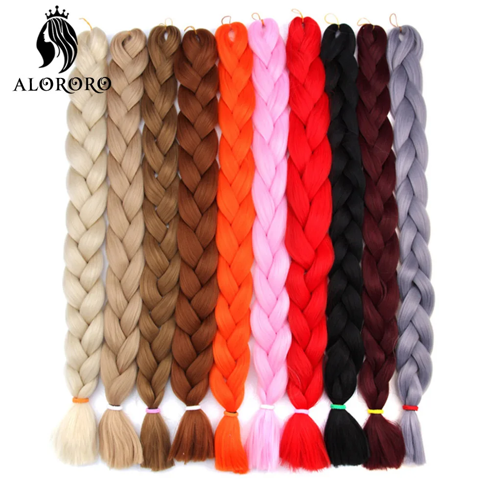 Jumbo Crochet tranças extensões de cabelo, longa trança sintética, Afro, cor pura, caixa torção tranças, atacado, 82 ", 5pcs