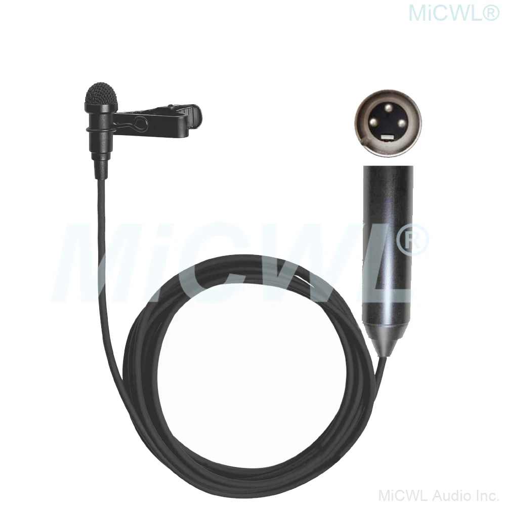 Lavalier MKE2 마이크 48V XLR 3 핀 팬텀 파워 마이크, 콘덴서 타이 클립 5m 15m 케이블
