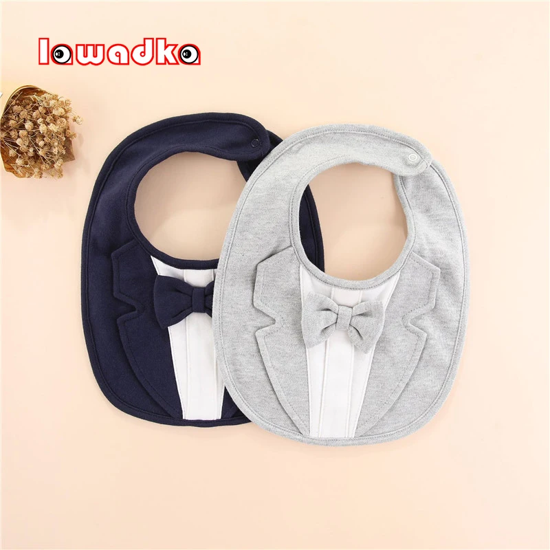 Lawadka Bibs For Girls Boys Cotton Gentleman Princess Style Fashion Newborn Baby Burp Cloth Infant Saliva Towels One Size Pink