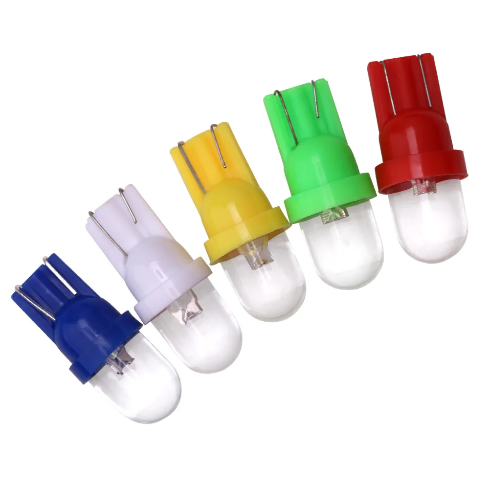 10Pcs T10 W5W 194 LED Wedge Bulb Auto Interior Parts For Car Light Accessories Products Assembly Reading Lamp Lighting 12V