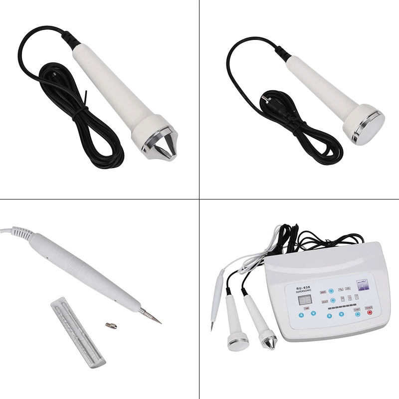 3 In 1 RU-638 Ultrasone Facial Machine Spot Tattoo Sproet Verwijderen Lifting Huid Anti Aging Beauty Massage Gezichtsverzorging spa