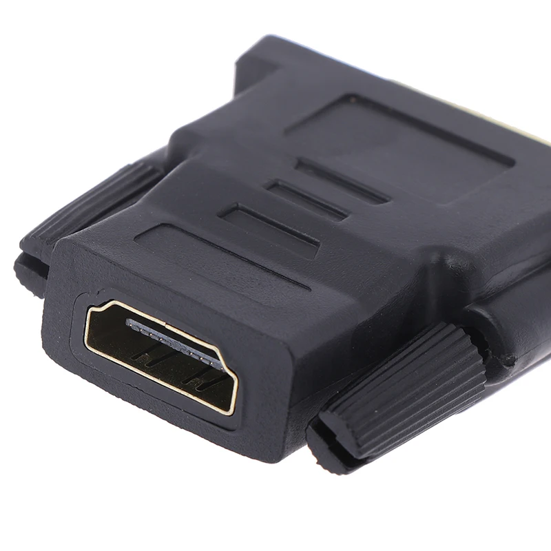 Hot sale 1pc DVI D 24+1 Pin Male To  Female Adapter Converter HDTV Cable Switch for PC PS3 Projector HDTV  Converter