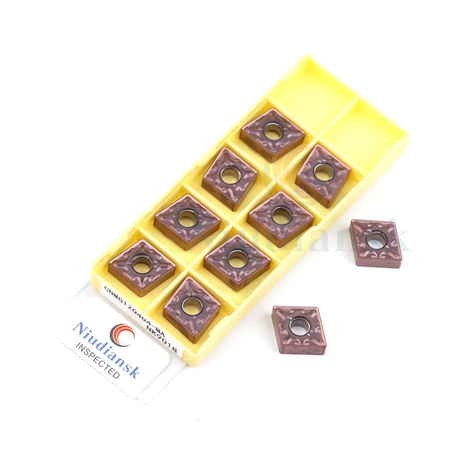 Inserts en carbure MCMNN1616H12-80 MCMNN2020K12-80 CNC, outils de tour, porte-outil externe, combinaison de tournage MCMNN2525M12-80, 10 pièces, CNMG1204