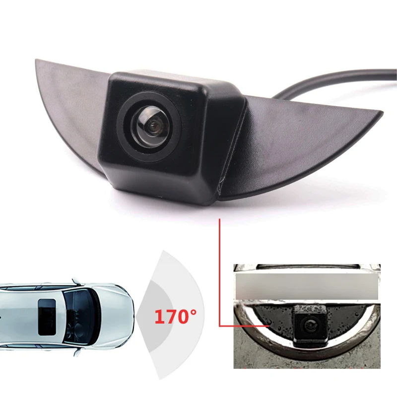 HD CCD Car Front View Camera For Nissan X-Trail t32 Tiida Qashqai  J11 Teana Sunny Livina Fairlady Without Parking Line