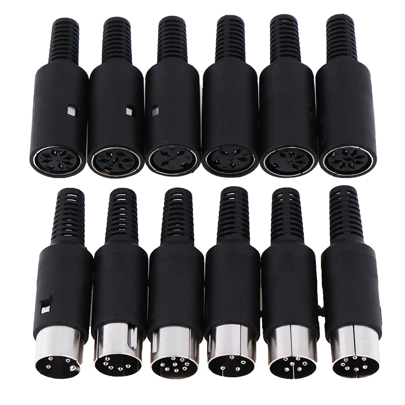 1Pcคุณภาพสูงชาย/หญิงDIN Plugซ็อกเก็ตเชื่อมต่อแชสซีสายMount 3/4/5/6/7/8 PINใหม่