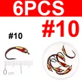 6 piezas talla 10