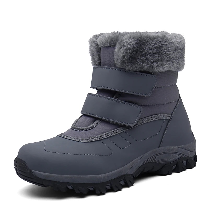 Stivali da neve in pelliccia calda con zampa antiscivolo Sneakers invernali calzature da esterno per bambini stivale imbottito impermeabile