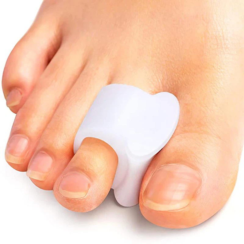 2pcs Foot Care Tools Silicone Toe Spacers Bunion Hallux Valgus Thumb Finger Correction Pad Orthopedic Toe Separators Spreader