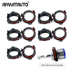 10pcs Car LED Headlight Bulbs Holder Adapter Lamp Base Led Front Headlight Kit H7 Adapter For OPEL Astra G Honda CR-V Mazda
