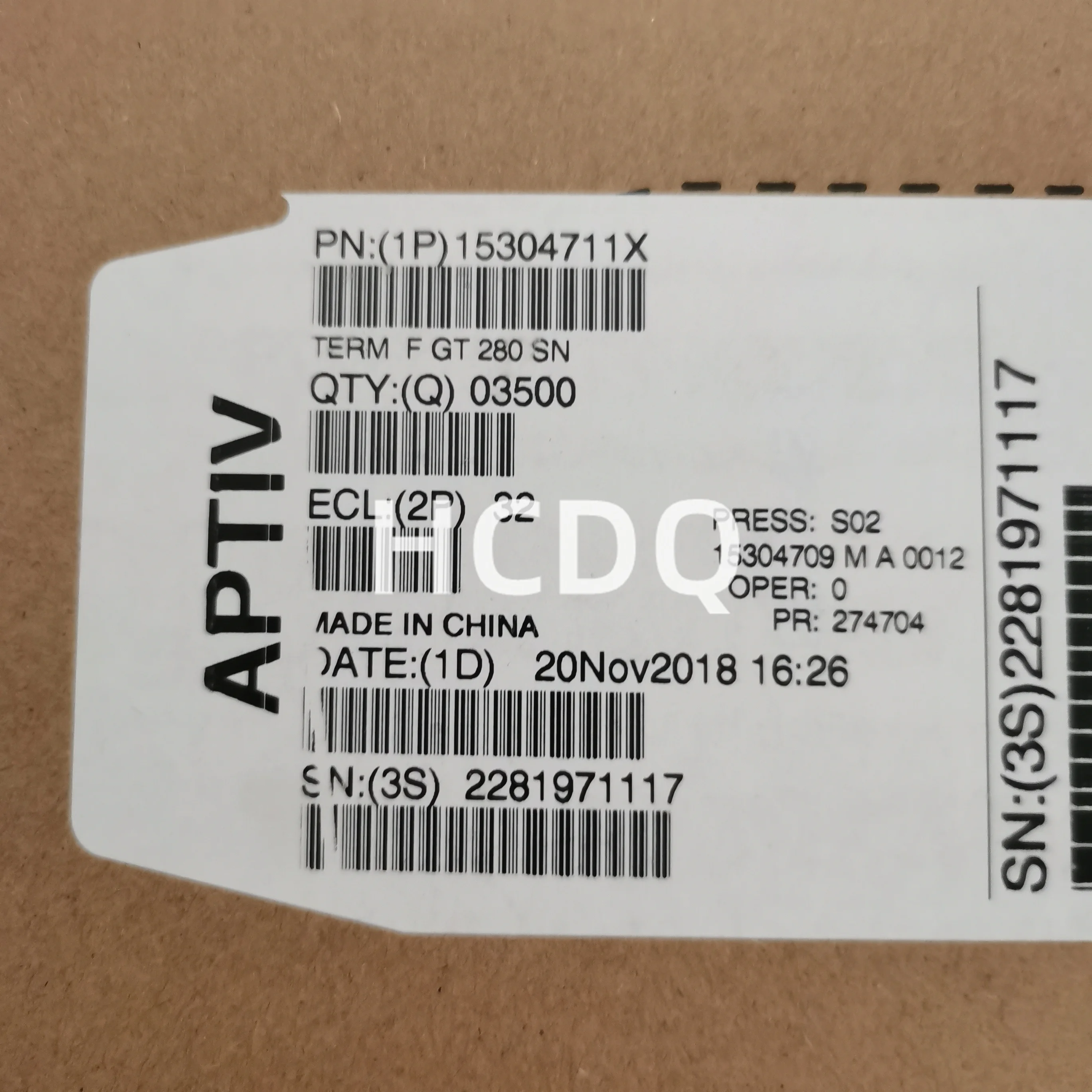 100PCS Supply original automobile connector 15304711 metal copper connector pin