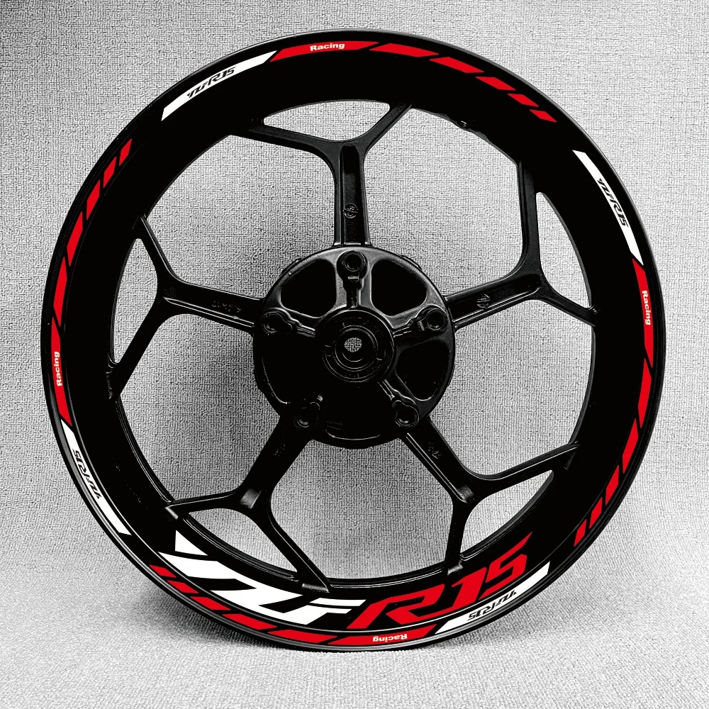 New high quality Motorcycle Wheel Sticker stripe Reflective Rim For Yamaha R1 R6 R15 R125 R7 TRACER