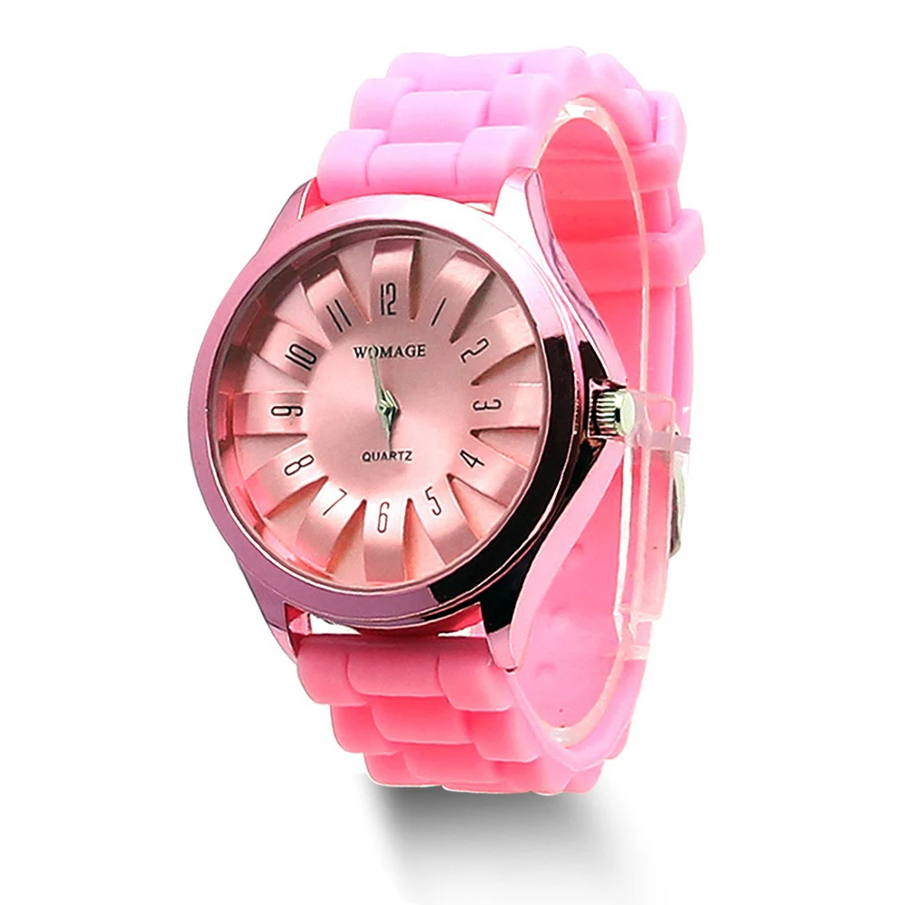 Casual Silicone Clock Jelly Band Flower Dial Sports Style Watch Men Women Quartz Wrist Watch Ladies Dress Watches Gift Luxury