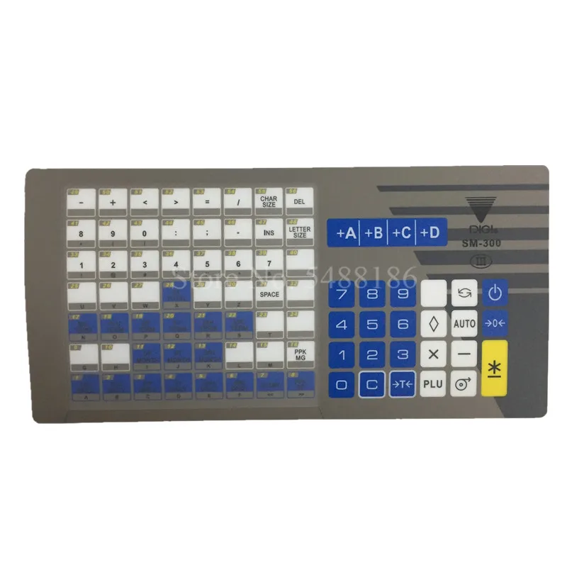 New Original SM300 Keyboard Film English Version for DIGI SM300P Balance Scale SM-300P Panel 56 Keys Sheet DIGI Spare Parts