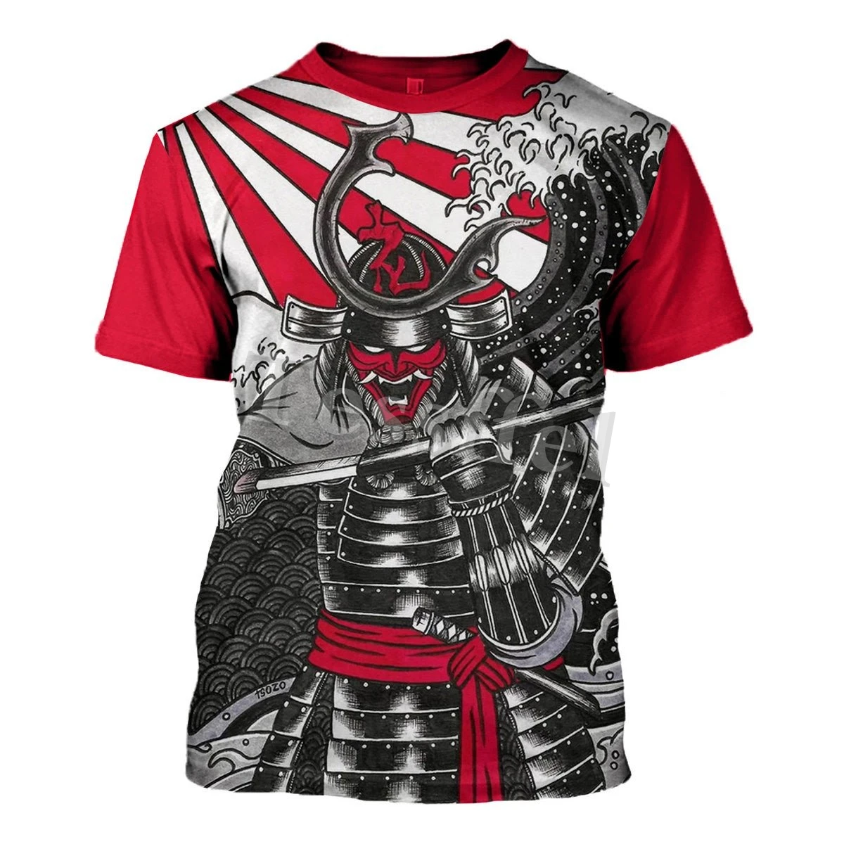 

Tessffel Japan Samurai 3D Printed New Harajuku T-shirt Summer Streetwear Men and Women Top Short Sleeve Style-10