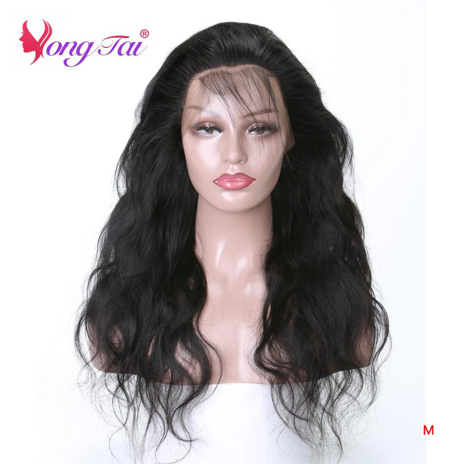 YuYongtai 22*4*2 360 Lace Frontal Closure With Baby Hair Brazilian Body Wave Natural Black Non-Remy Human Hair Free Shipping