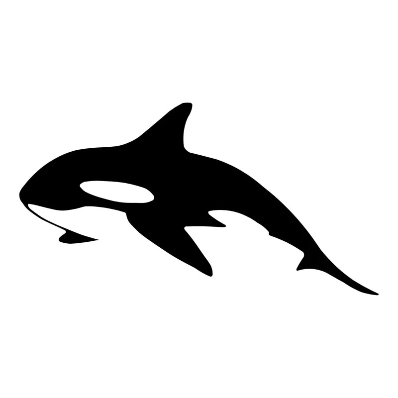 S51264# Various Sizes/Colors Car Stickers Vinyl Decal Lovely Killer Whale Marine Animal Motorcycle Decorative Accessories