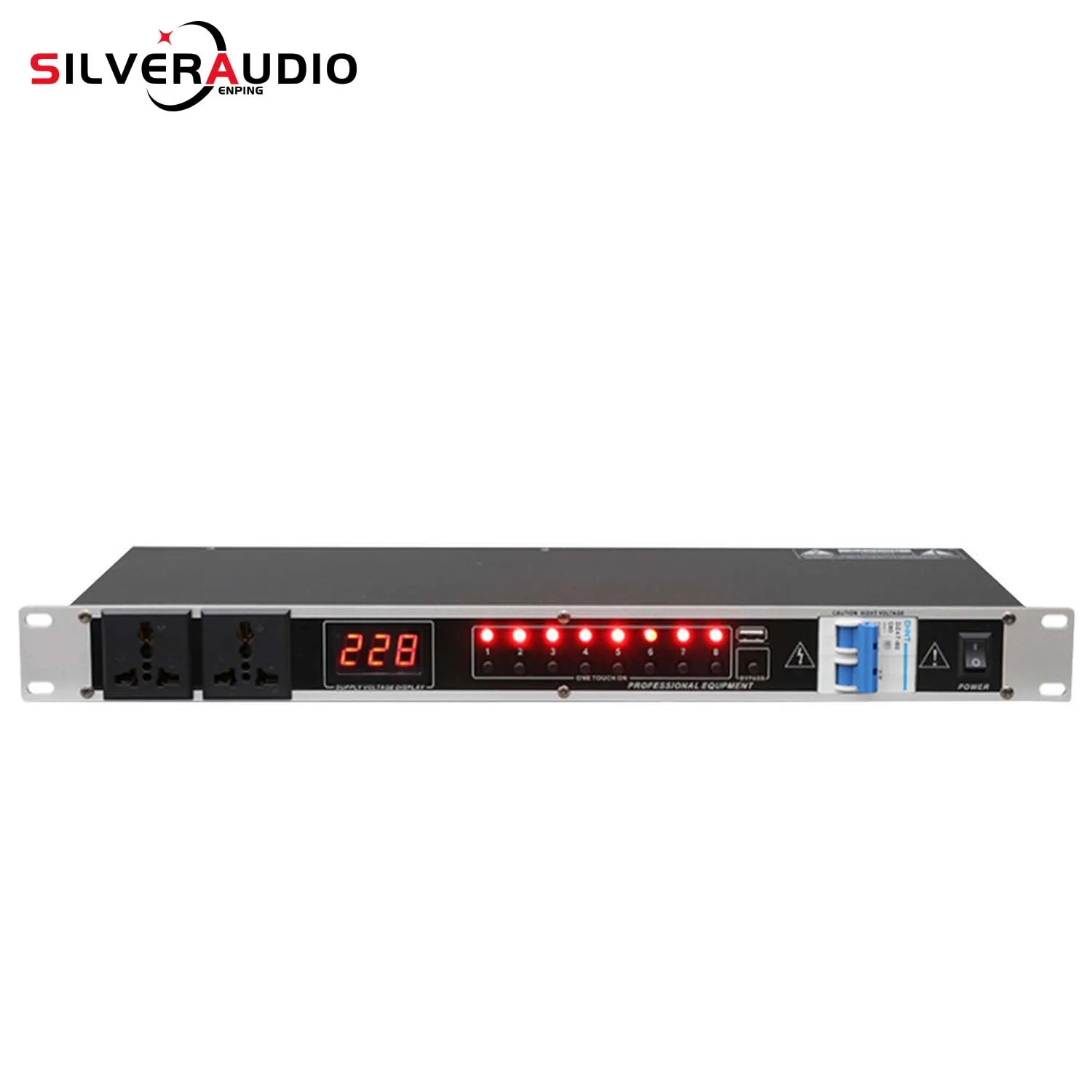 GAX-820 Professional stage 8/10 way power sequencer socket order management controller for dj equipment