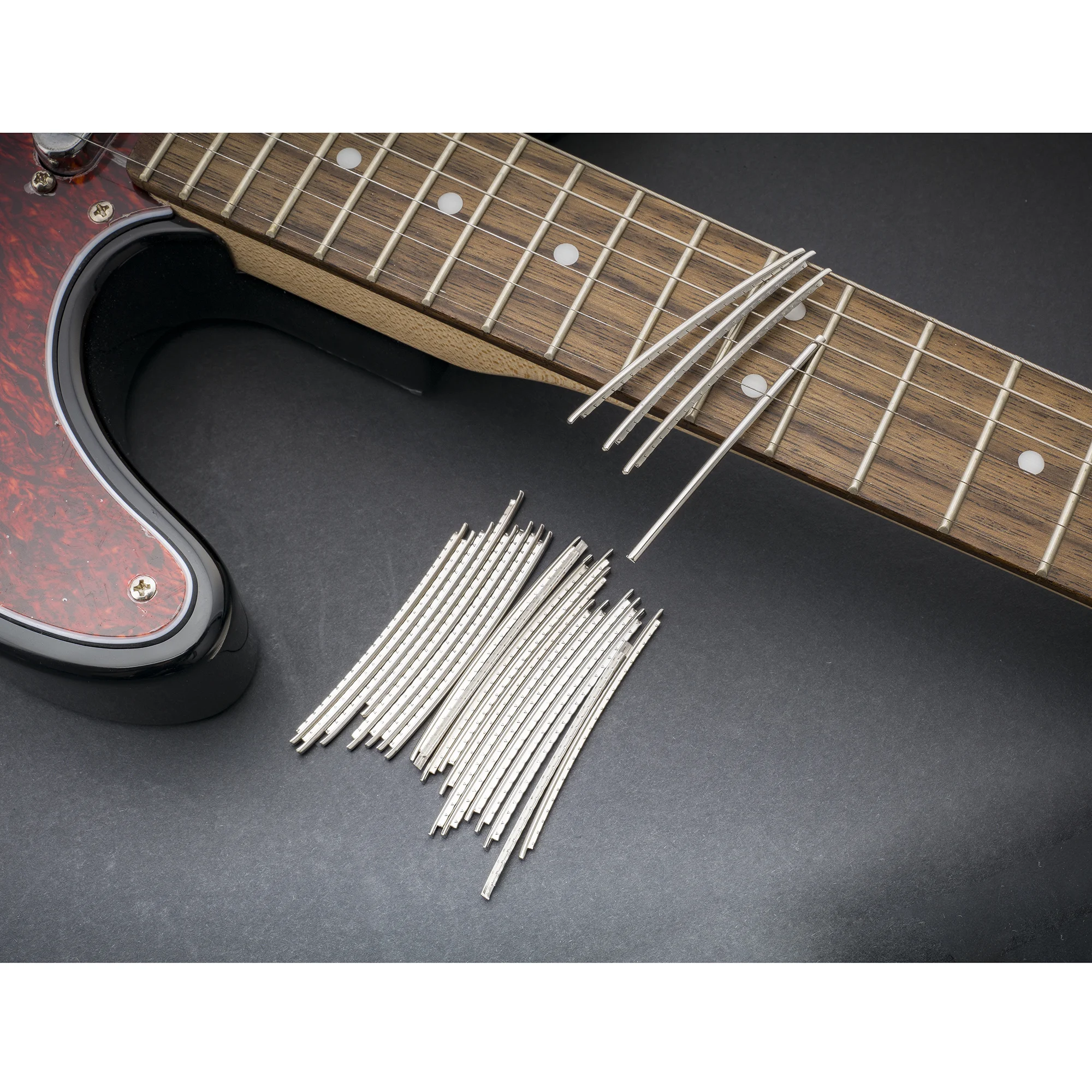 Musiclily Pro 2.4mm Stainless Steel Medium Gauge 24-Pieces Fret Wire Set for Fender Guitar