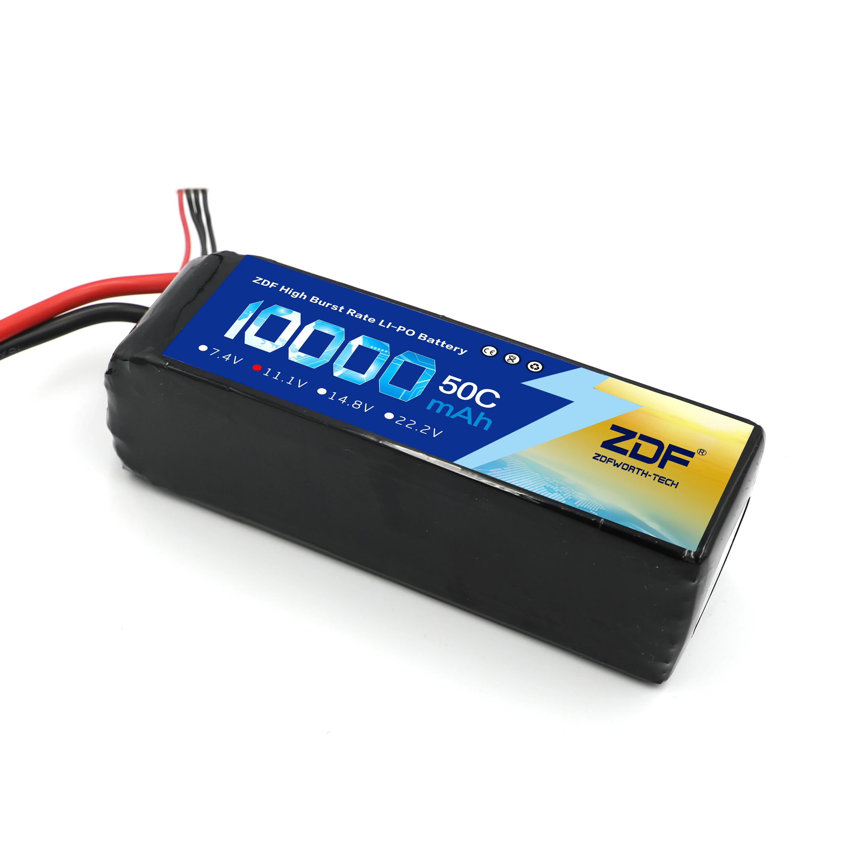 ZDF Original New RC LiPo Battery 3S 11.1V 10000mAh 12000mAh 50C For RC Airplane Quadrotor Aircraft Drone Car Battery LiPo