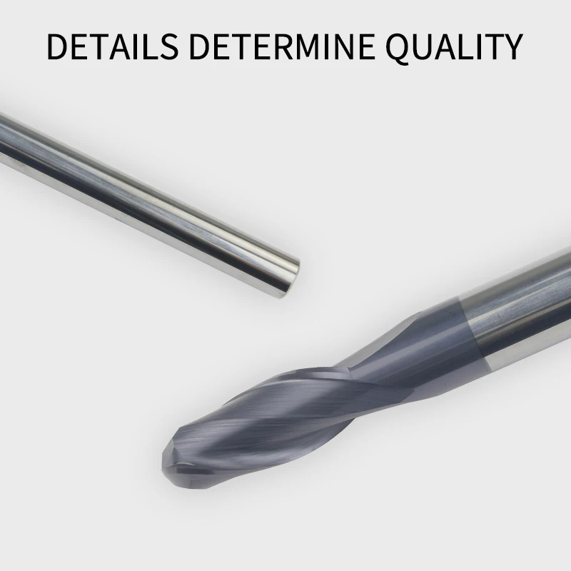 Imagem -04 - Tungsten Steel Ball End Fresadora Borda Hrc50 Graus R0.5 mm R1.25 mm r4 mm r6 mm R10 mm Cnc Ferramenta