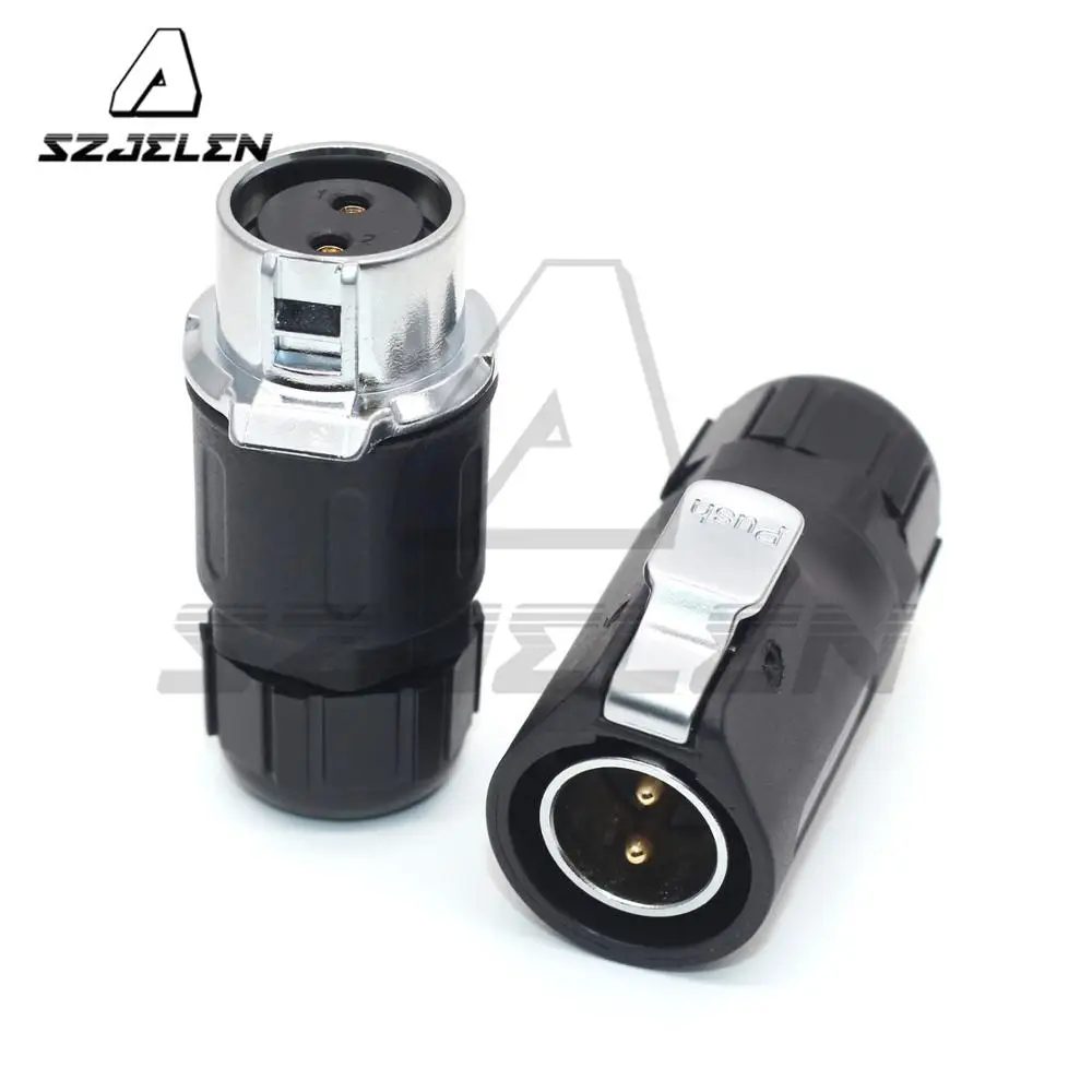 Xhp20 M20 Plastic 2pin 5a Ip67 Waterproof Electrical Welding Male Female Plug Socket Connector